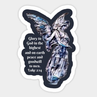 Glory to God in the highest Sticker